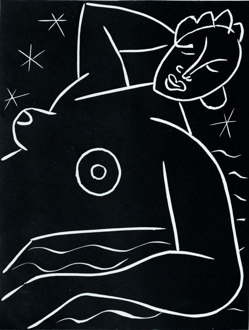 © Succession Henri Matisse Henri Matisse, La frégate, 1938, linogravure.