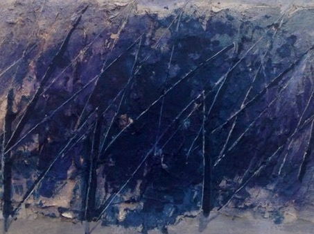 讓·福特里埃 Jean Fautrier (1898 – 1964), 沒有標題, 紙上油畫, 38.1 x 61.6厘米; 15 X 24 1/4英寸, 畫於1959年